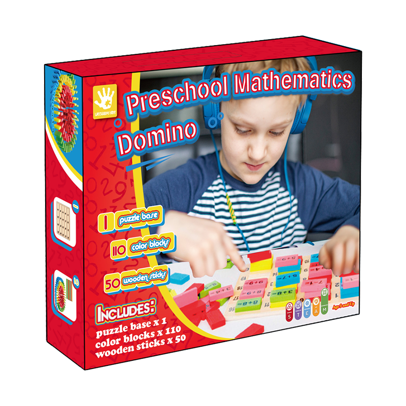 Voorschoolse wiskunde Domino Toy Kit